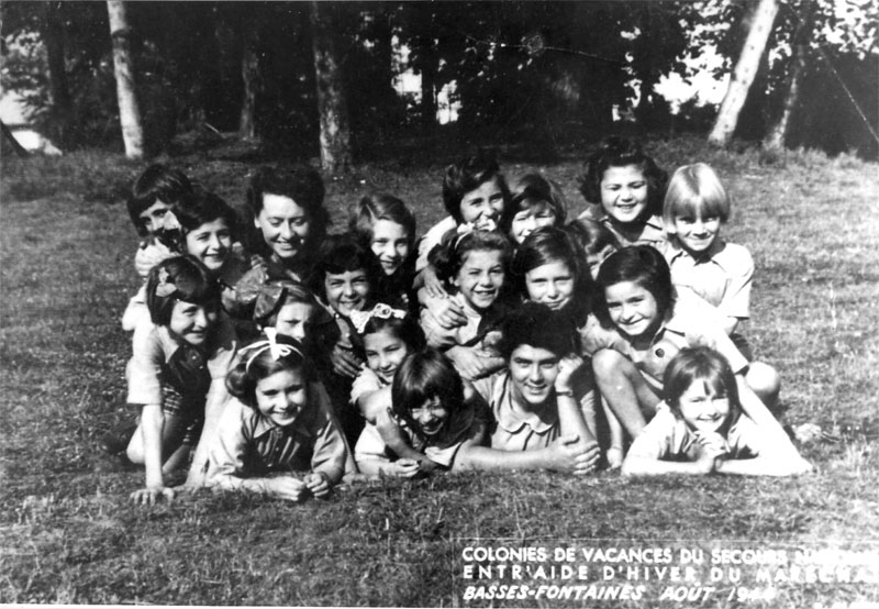 Les enfants en 1944 au Château de Basses Fontaines